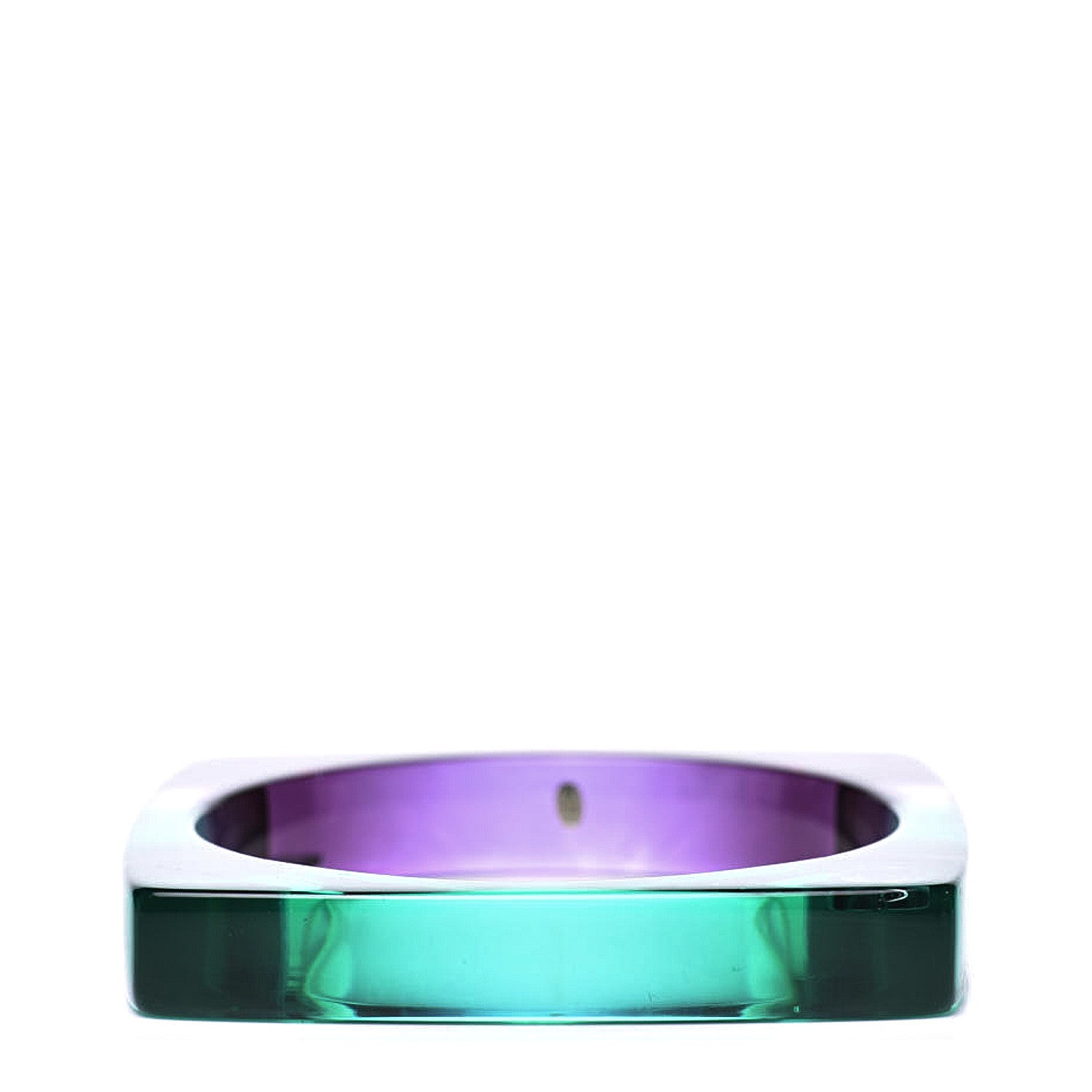Chanel Resin CC Square Bangle Green Purple 1 of 7