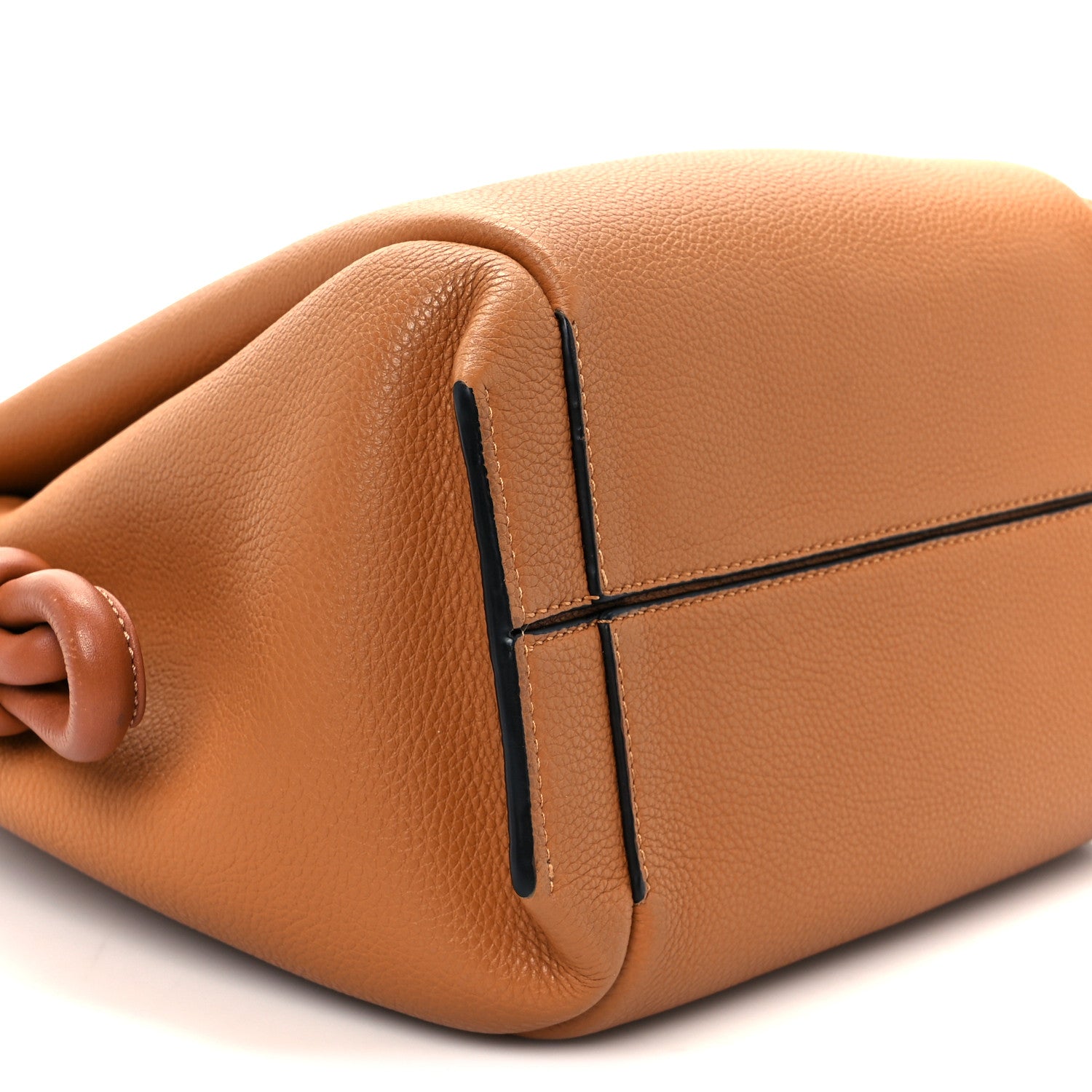 Loewe Calfskin Small Flamenco Knot Bag Caramel 14 of 17