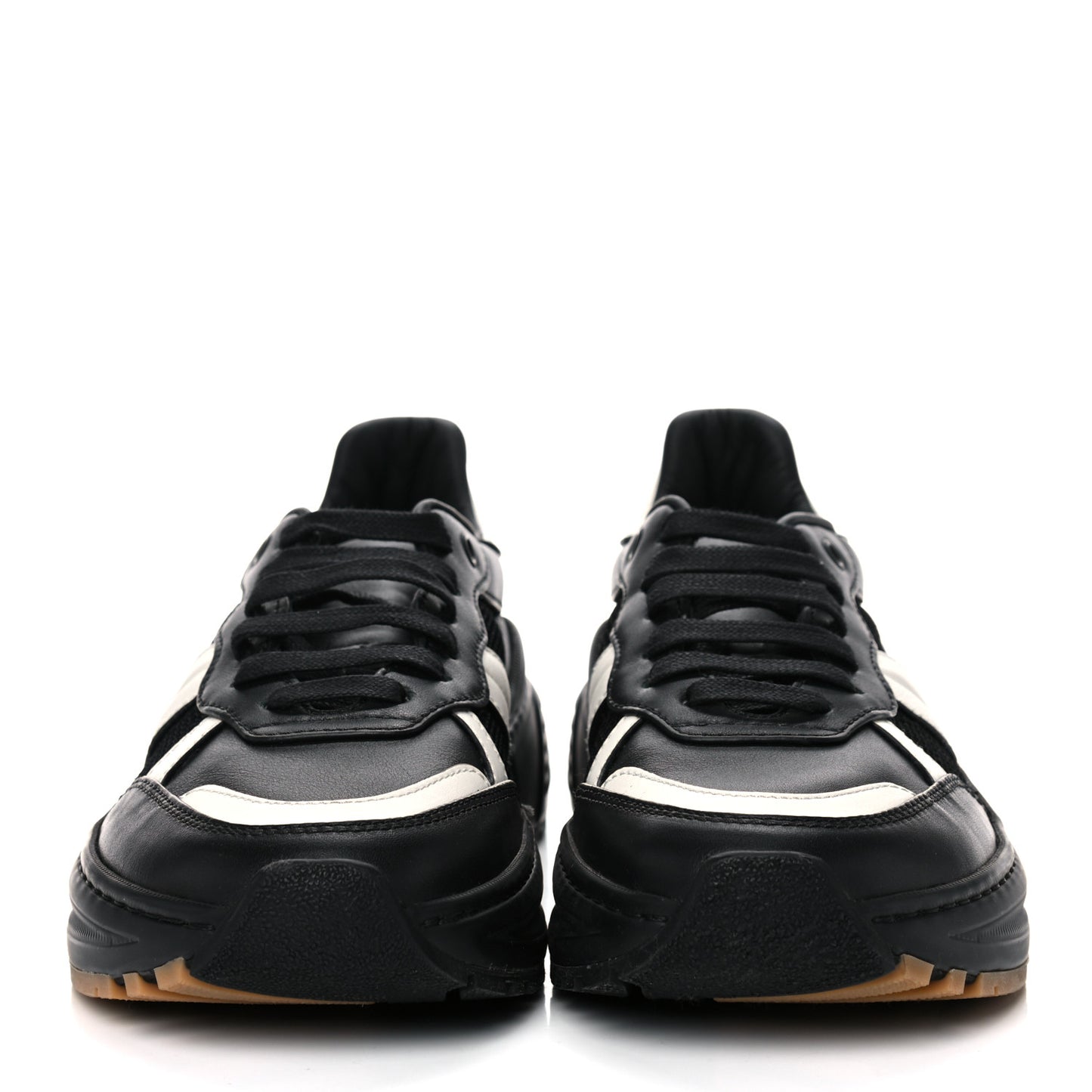 Calfskin Technical Mesh Speedster Sneakers 39 Black