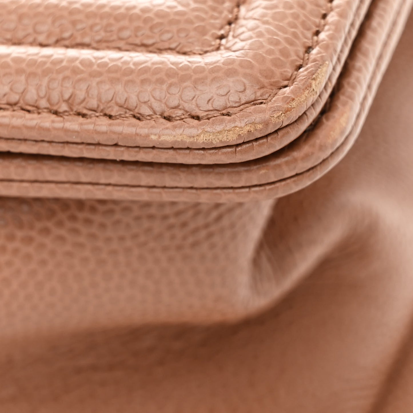 Caviar Chevron Quilted Medium Boy Flap Brown