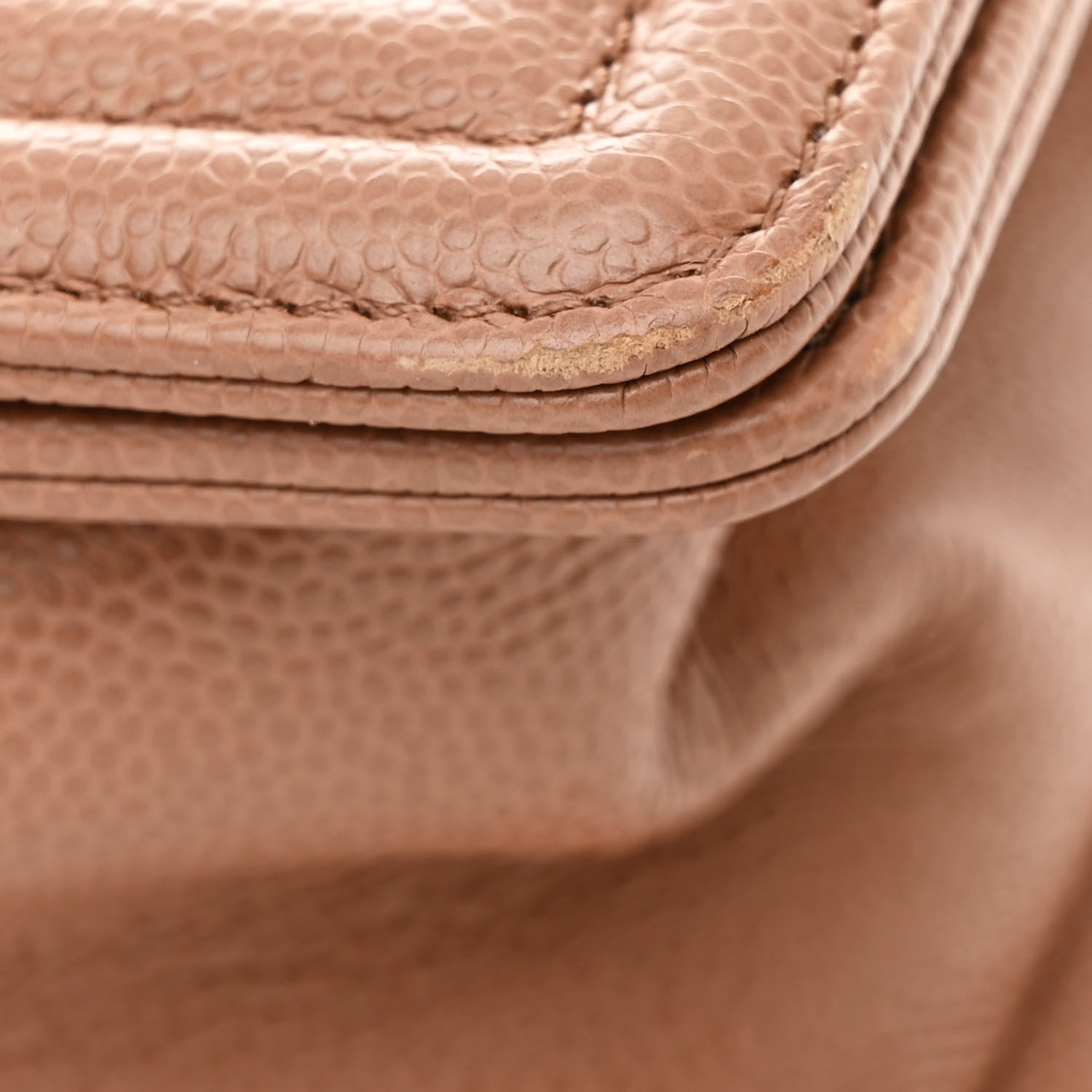 Chanel Caviar Chevron Quilted Medium Boy Flap Brown 11 of 11