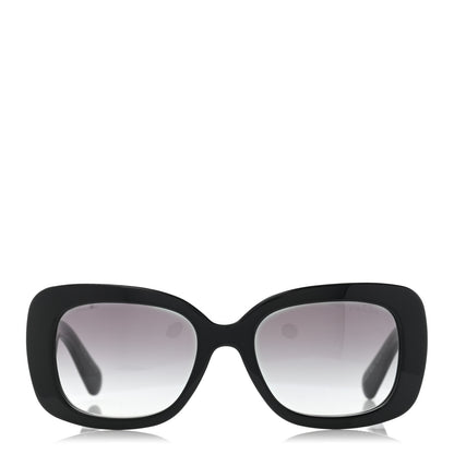 Prada Acetate Baroque Sunglasses SPR 27O Black 2 of 8