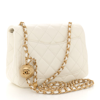 Chanel Lambskin Quilted Mini Pearl Crush Flap White 3 of 11
