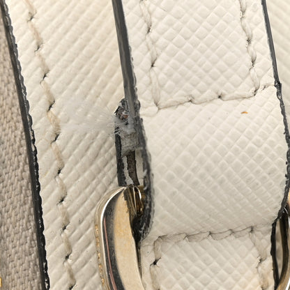 Prada Saffiano Lux Odette Crossbody White 13 of 17