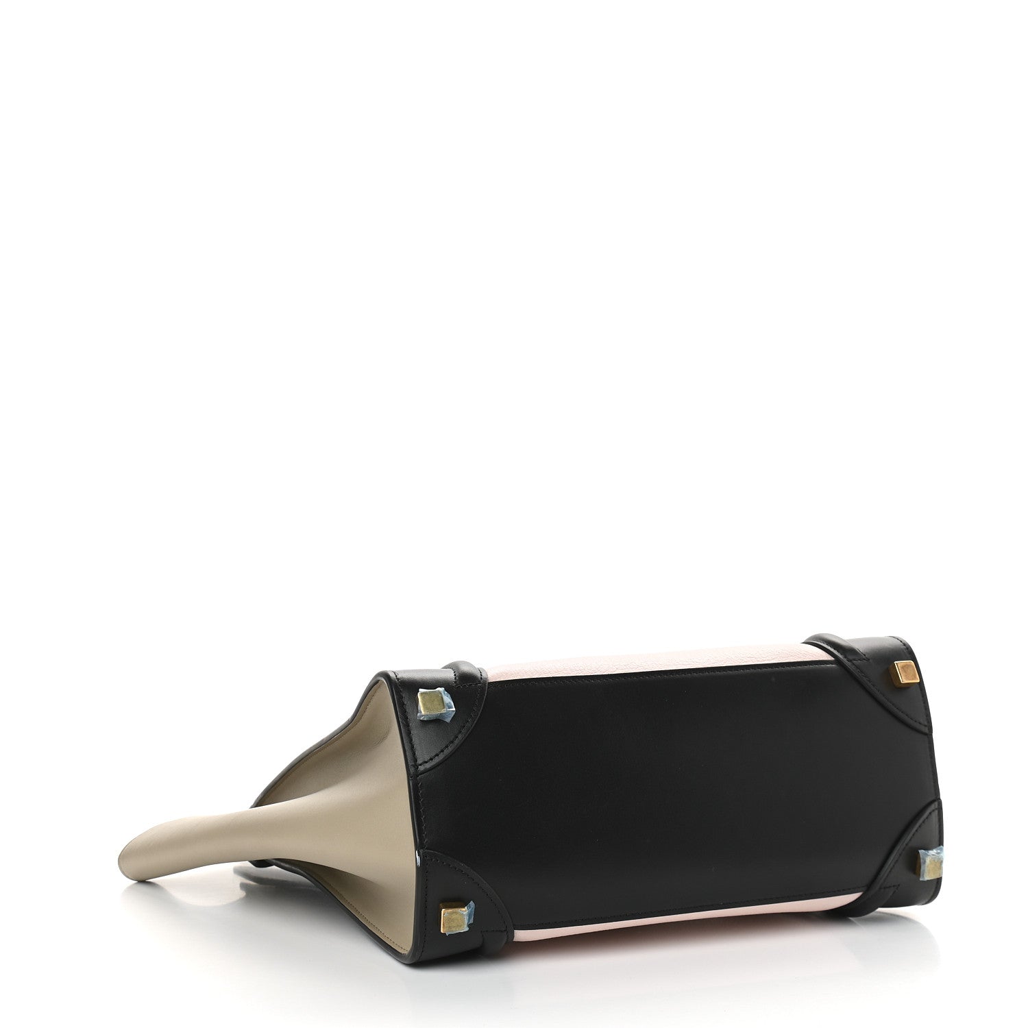 Celine Goatskin Smooth Calfskin Micro Tri-Color Luggage Olive 3 of 7
