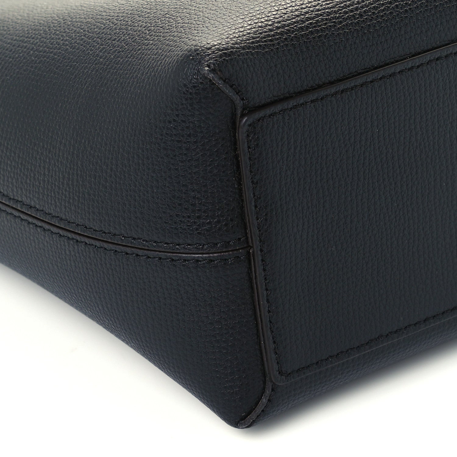 Burberry Grainy Calfskin Haymarket Check Small Reversible Tote Black 17 of 19