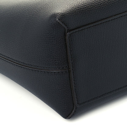Burberry Grainy Calfskin Haymarket Check Small Reversible Tote Black 17 of 19