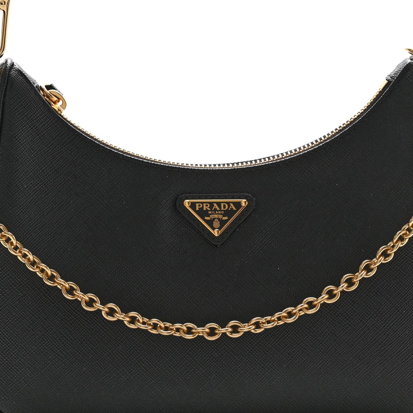 Saffiano Lux Re-Edition 2005 Shoulder Bag Black