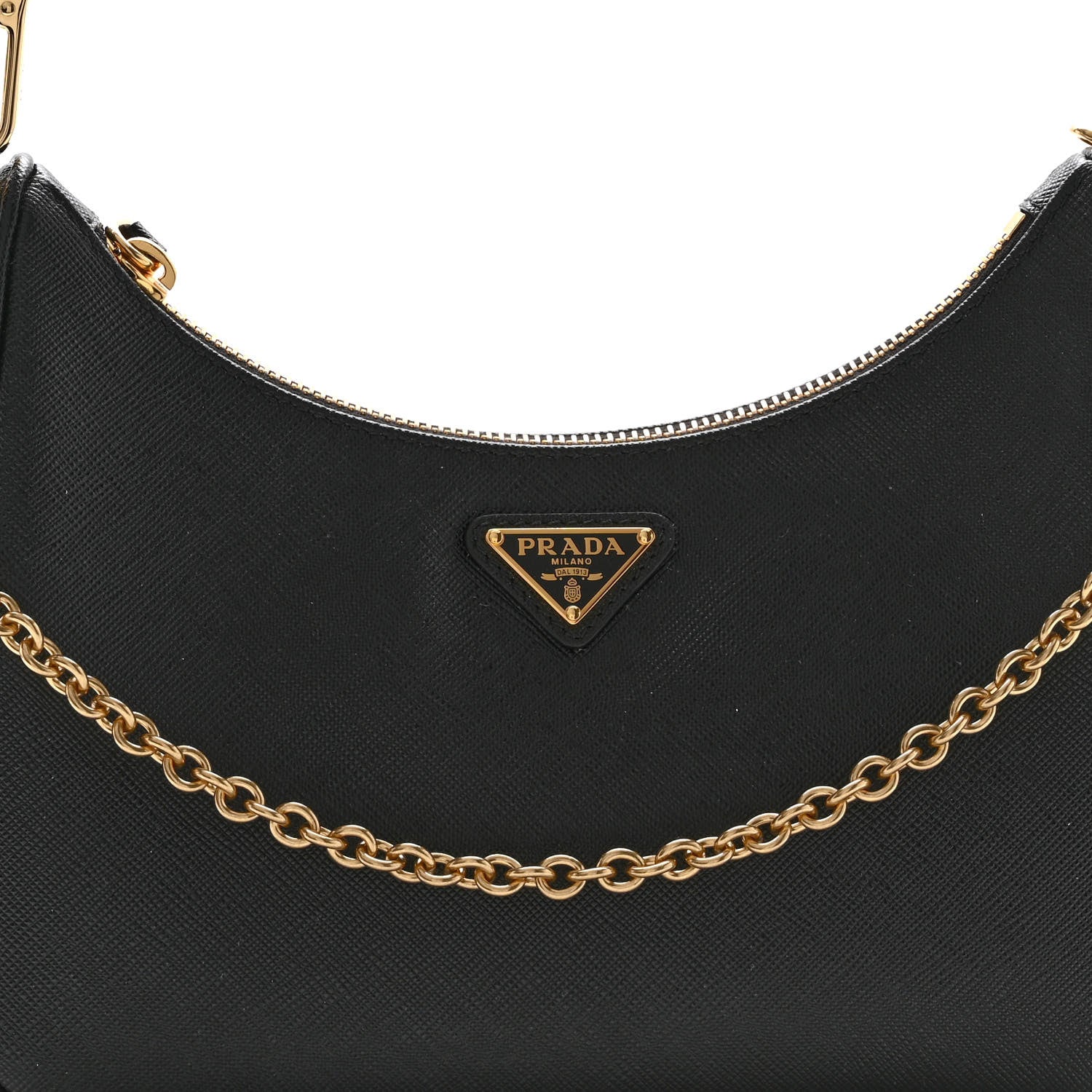 Prada Saffiano Lux Re-Edition 2005 Shoulder Bag Black 8 of 9
