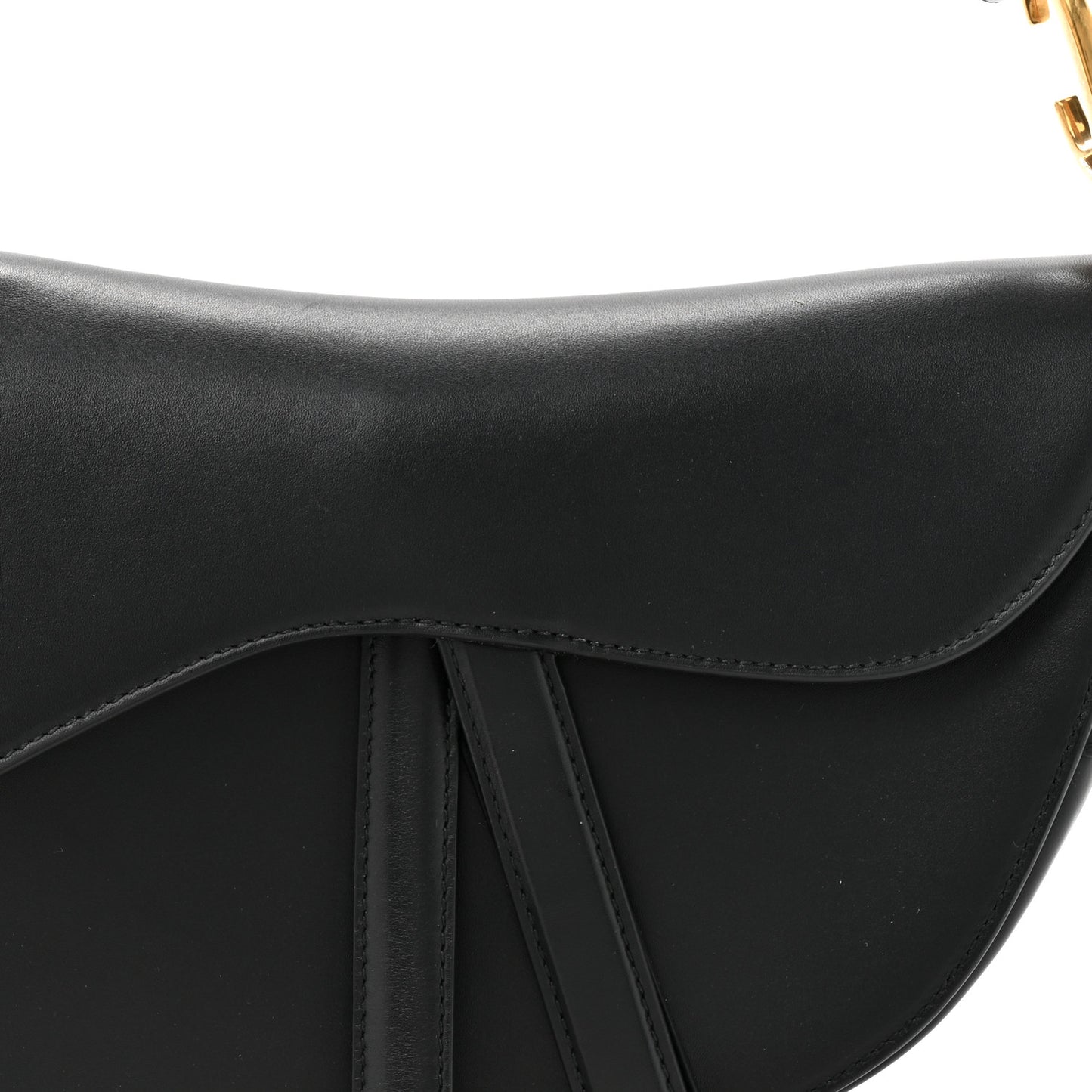 Calfskin Saddle Bag Black