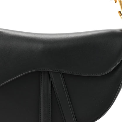 Christian Dior Calfskin Saddle Bag Black 8 of 11