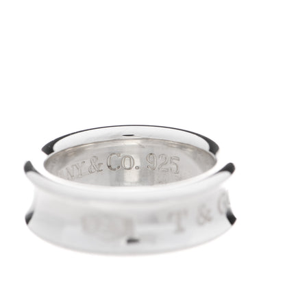 Tiffany Sterling Silver 1837 Band Ring 51 5.75 5 of 6