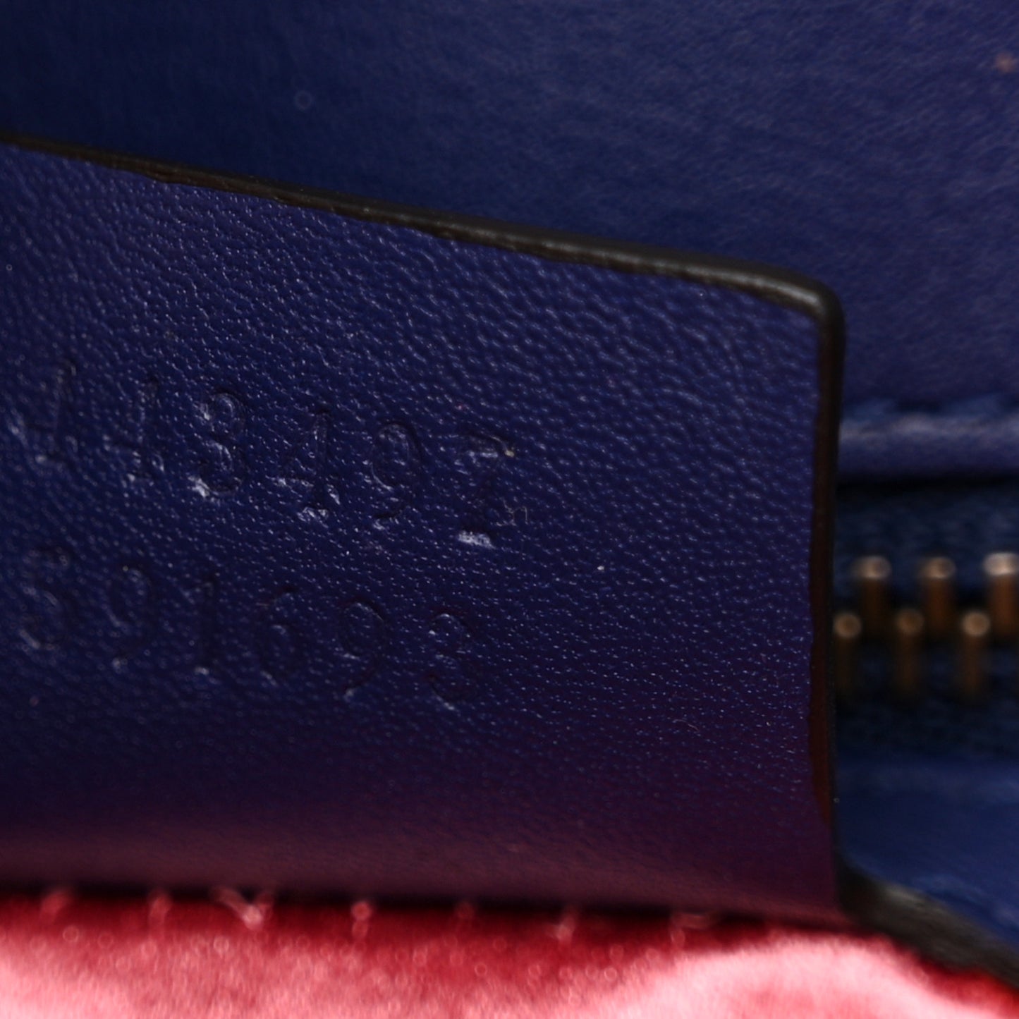 Velvet Matelasse Small GG Marmont Shoulder Bag Cobalt Blue