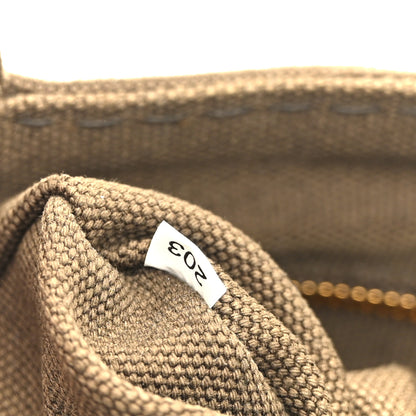 Prada Denim Small Logo Tote  Green 7 of 10
