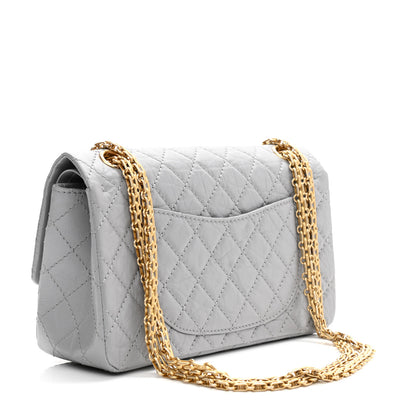 Chanel Aged Calfskin Quilted 2.55 Reissue 225 Flap Grey 3 of 11