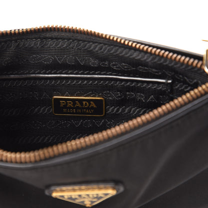 Prada Tessuto Nylon Pochette Black 8 of 10