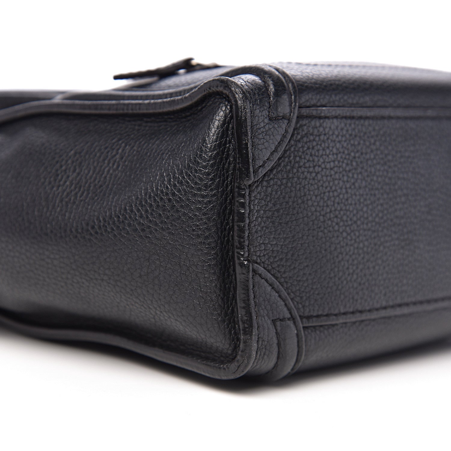 Celine Drummed Calfskin Nano Luggage Black 7 of 9