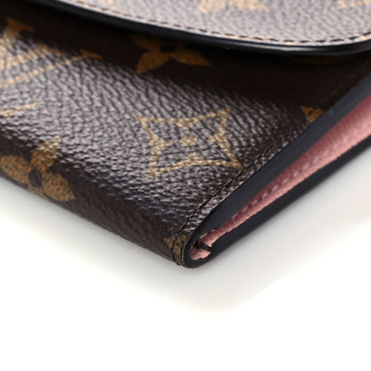 Louis Vuitton Monogram Emilie Wallet Rose Ballerine 9 of 14