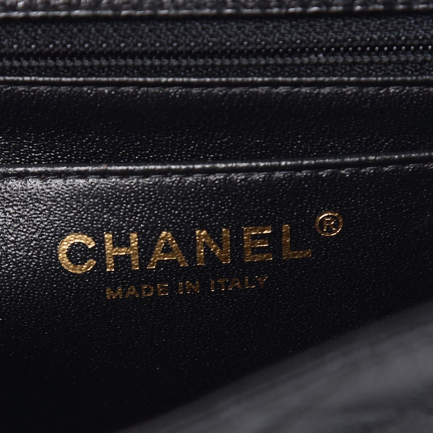 Caviar Quilted Mini Square Flap Black