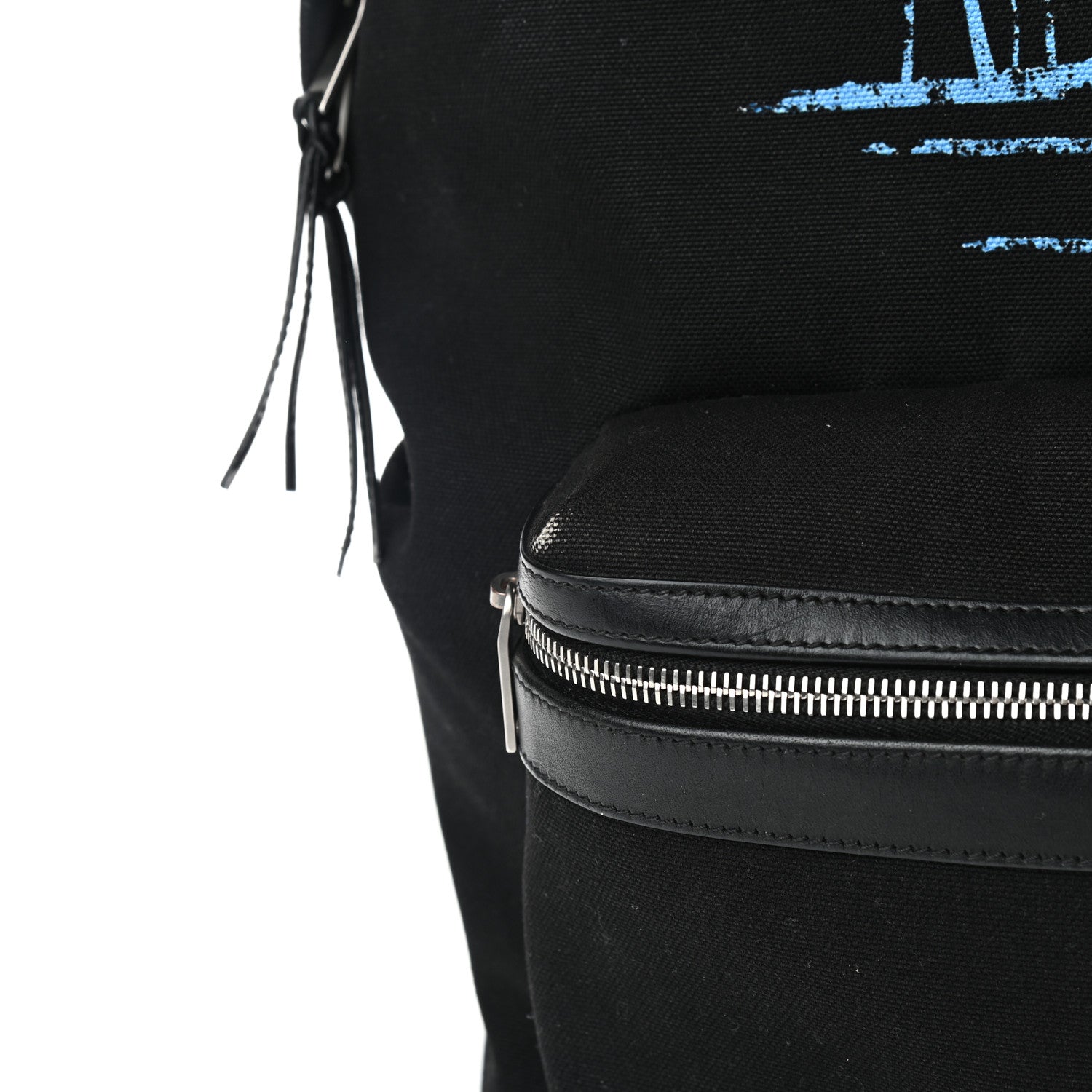 Saint Laurent Nylon Waiting For Sunset City Backpack Black 11 of 16