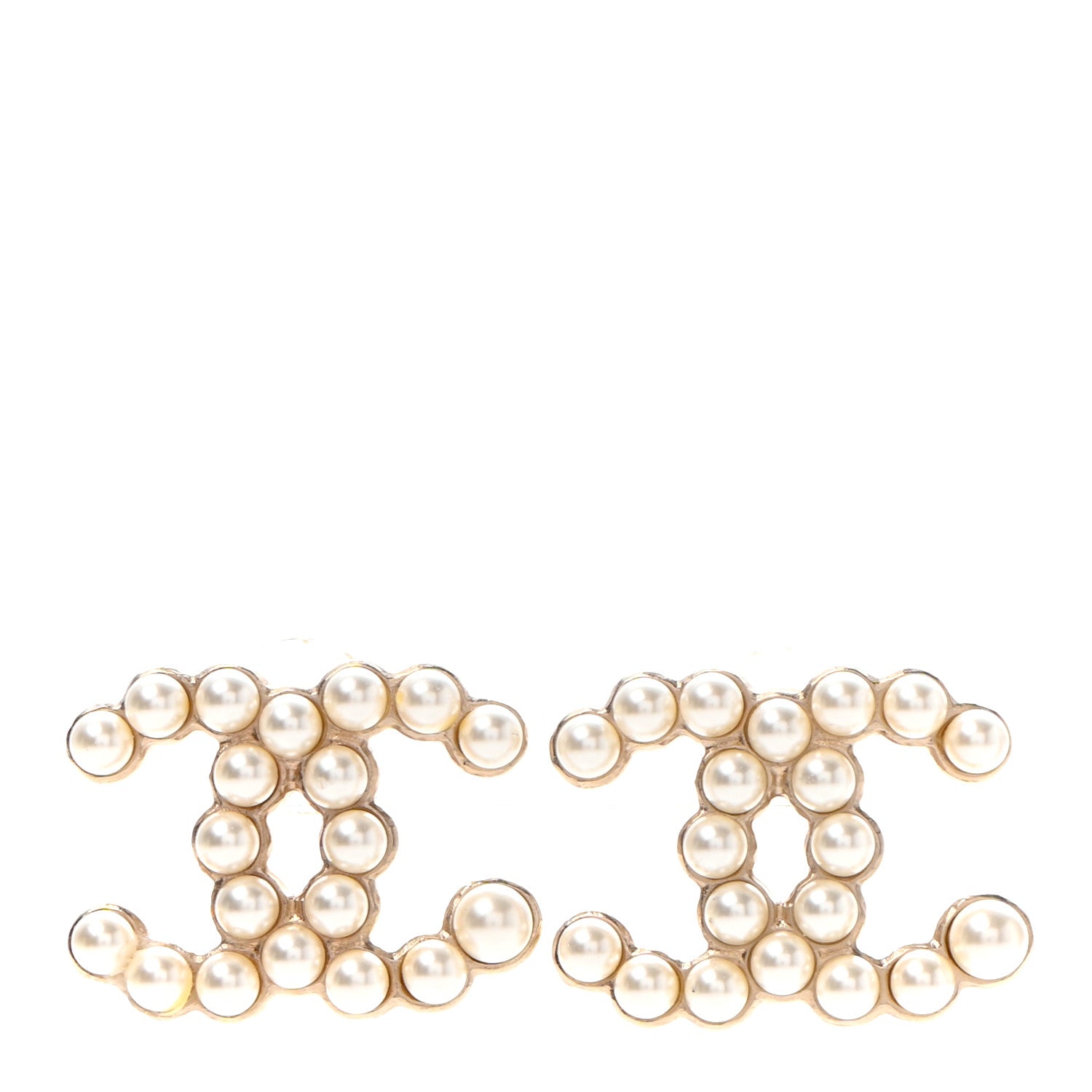 Chanel Pearl CC Earrings Gold 1 of 4