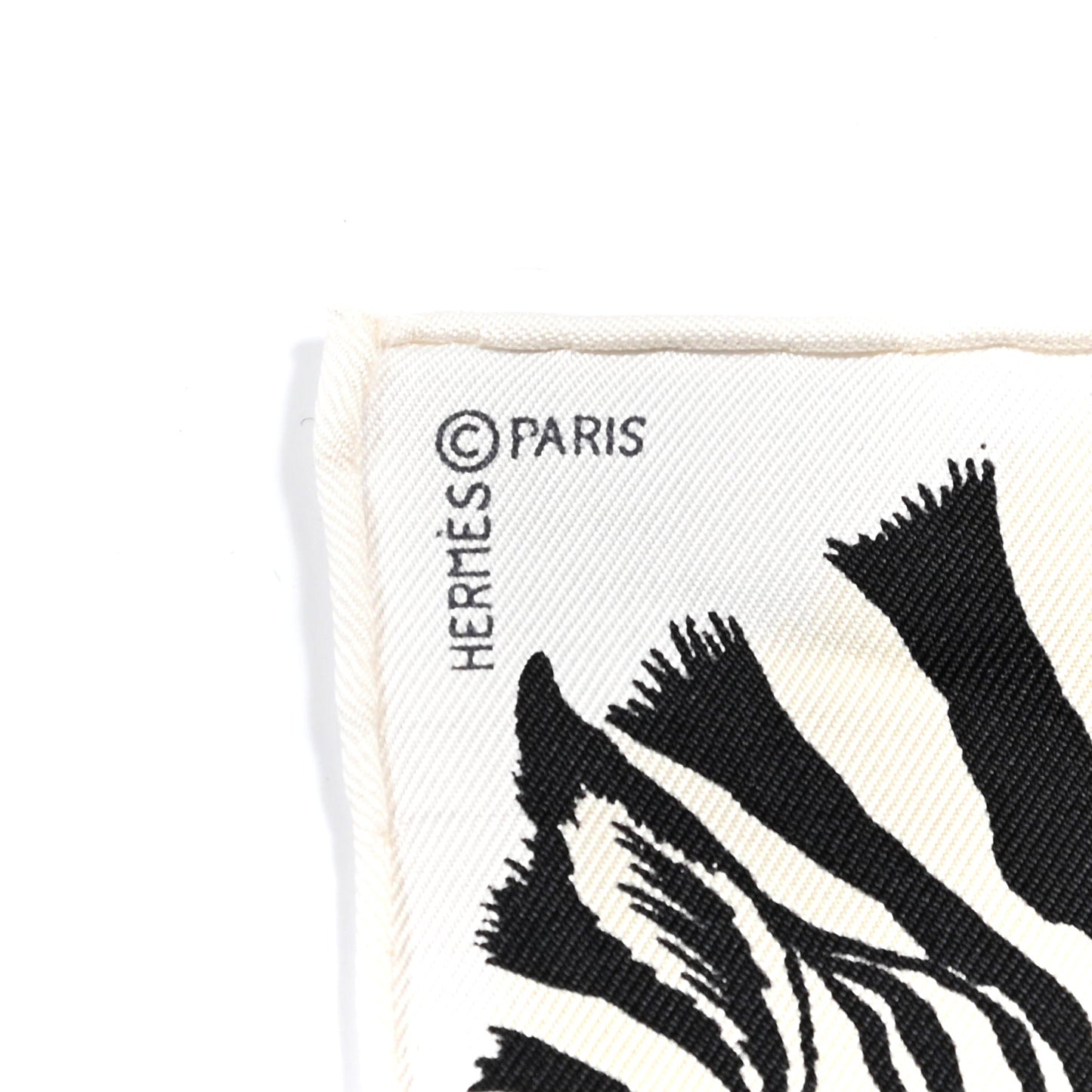 Silk Zebra Pegasus Nano Scarf 20 Black White