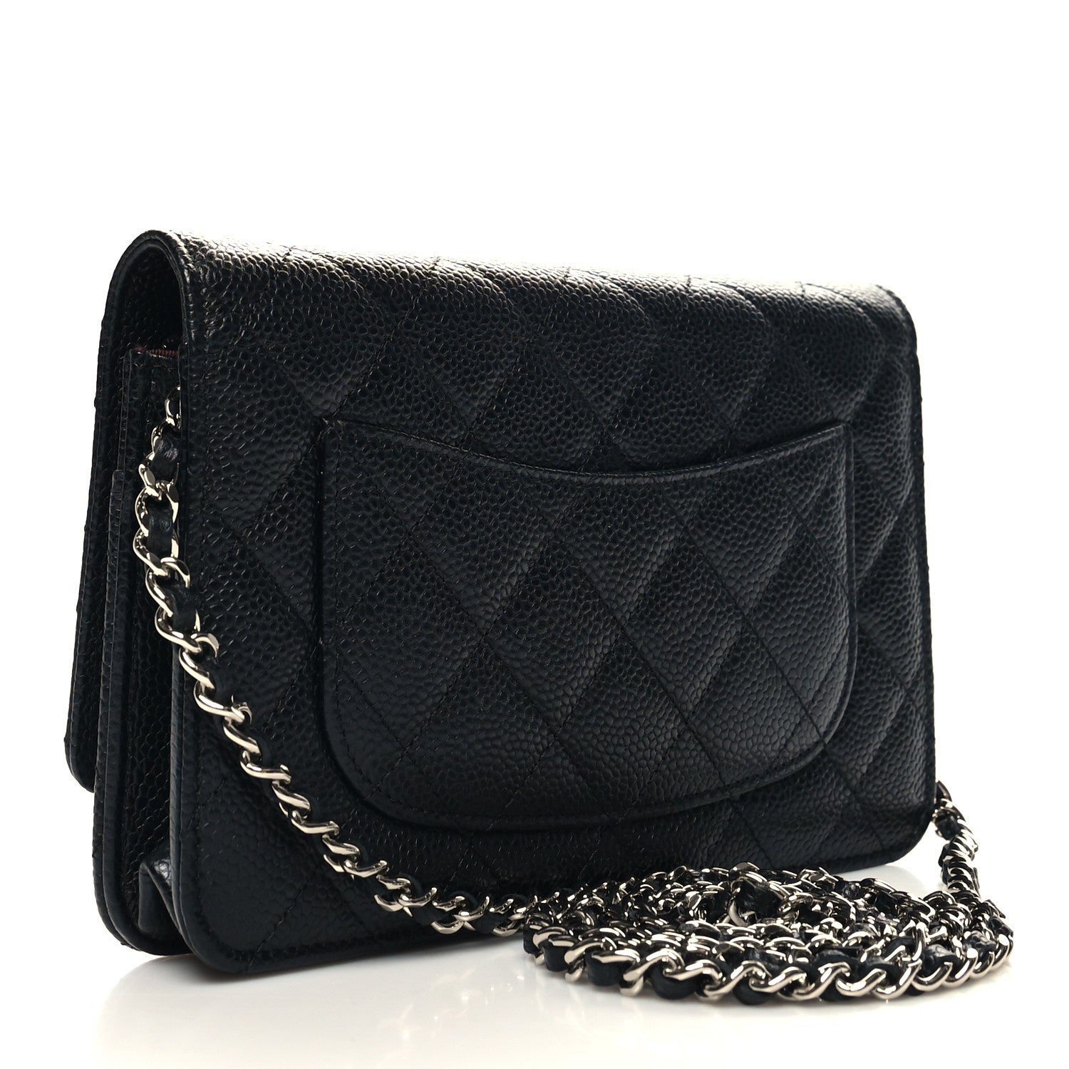 Chanel Caviar Quilted Wallet on Chain WOC Black 3 of 13