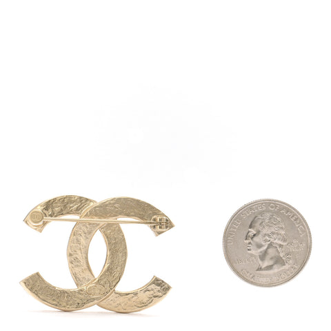 CC Logo Brooch Gold