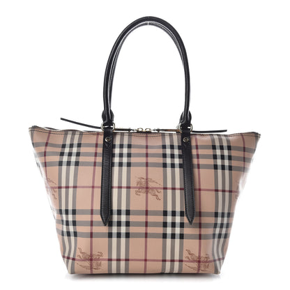 Burberry Haymarket Check Small Salisbury Tote Chocolate 1 of 9