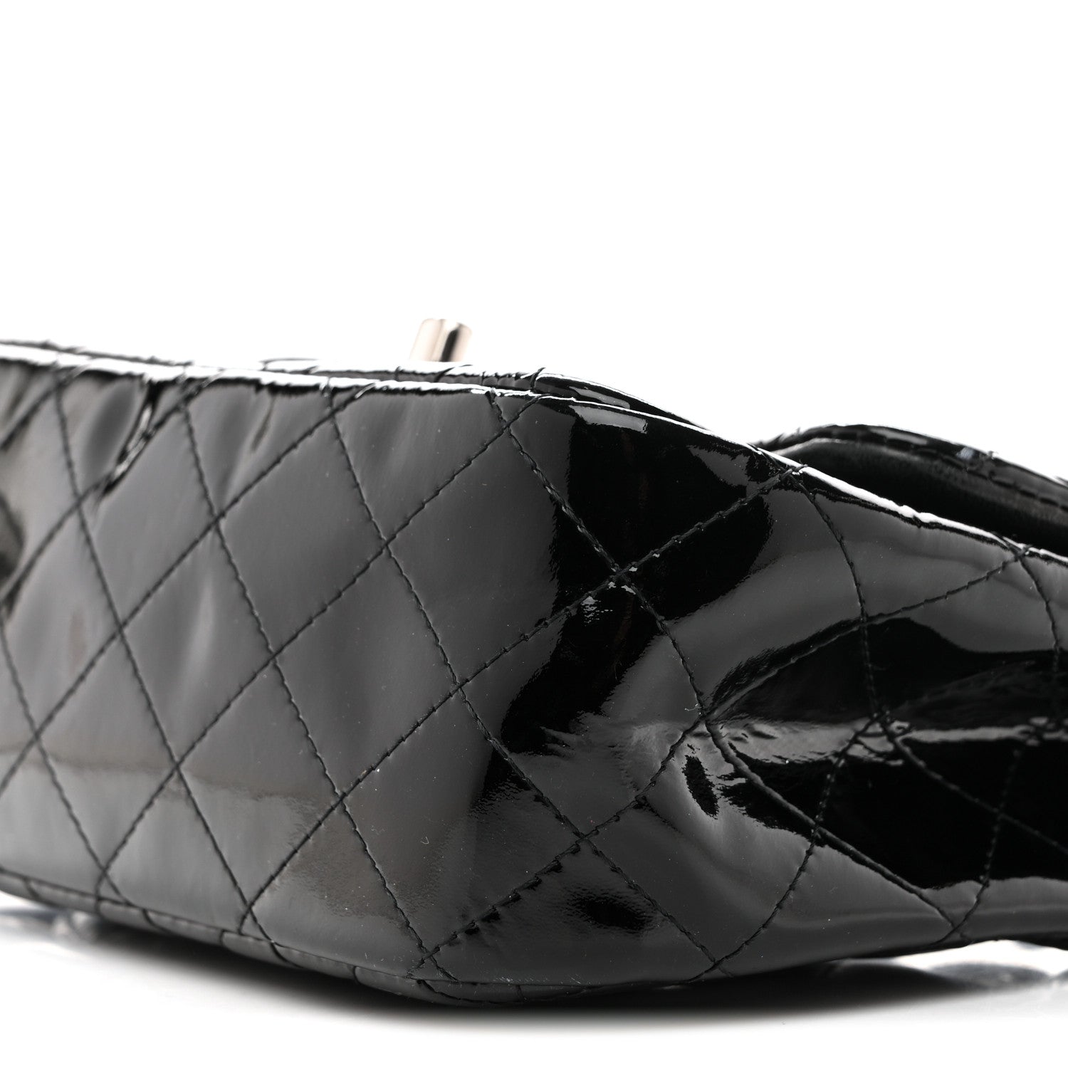 Chanel Patent Calfskin Quilted Mini Square Flap Black 10 of 13