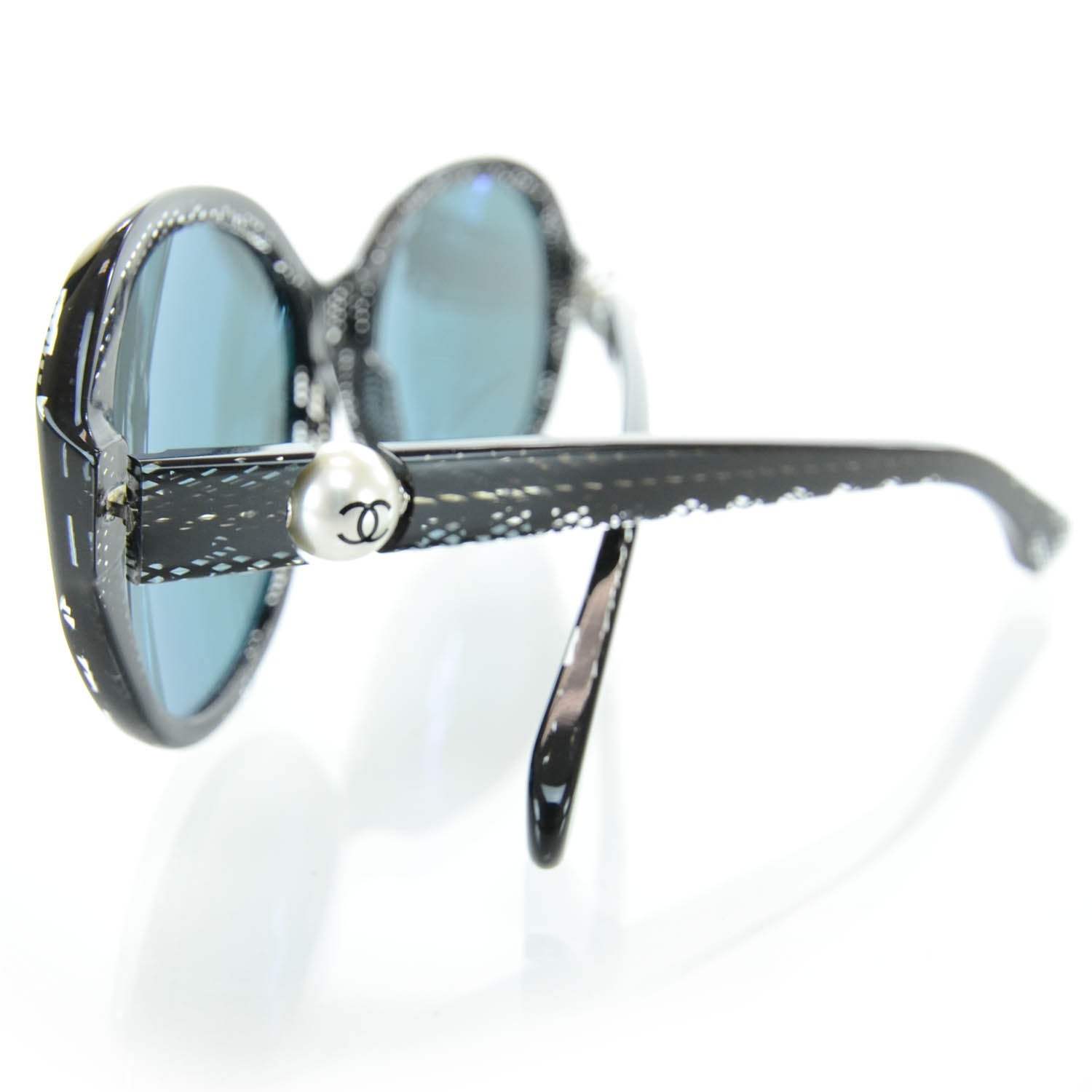 Chanel Lace CC Pearl Sunglasses Black 5221H 6 of 6