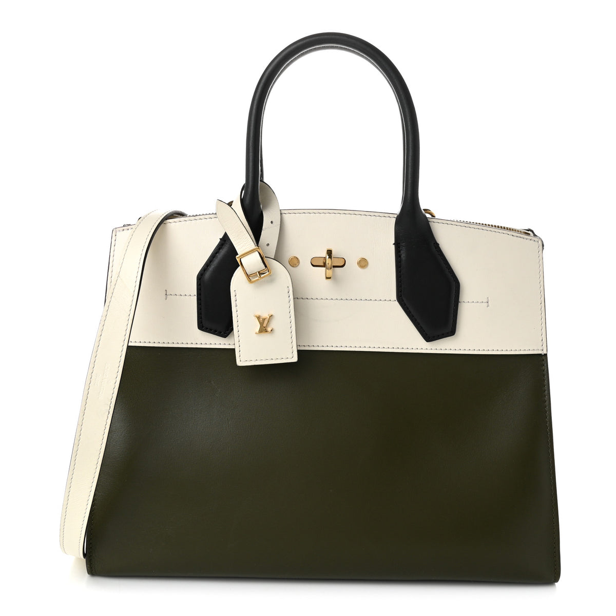 Taurillon City Steamer MM Kaki Creme Black