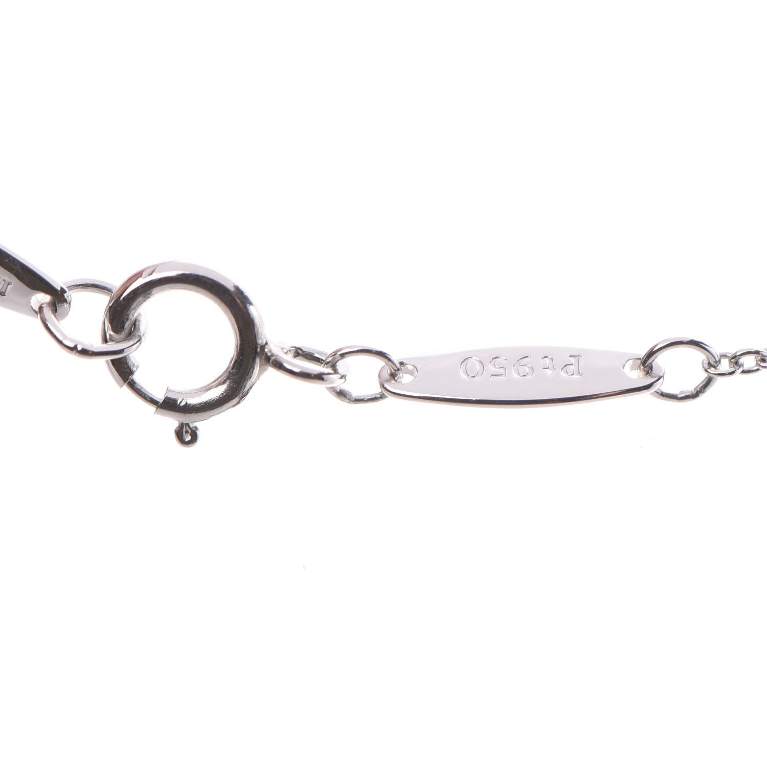 Tiffany Platinum Diamond .12ct Elsa Peretti Diamonds by the Yard Pendant Necklace 6 of 8