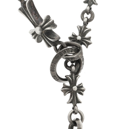 Chrome Hearts Sterling Silver Lariat Cross Pendant Necklace 5 of 5