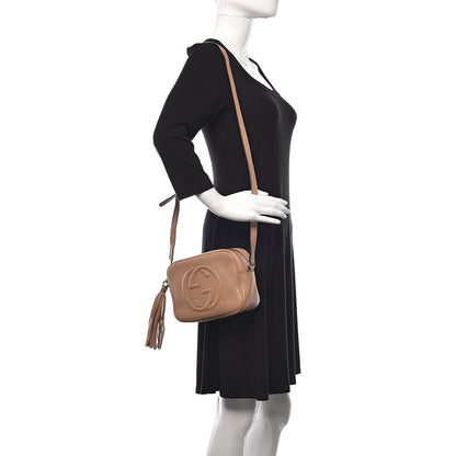 Gucci Pebbled Calfskin Small Soho Disco Bag Camelia 2 of 9