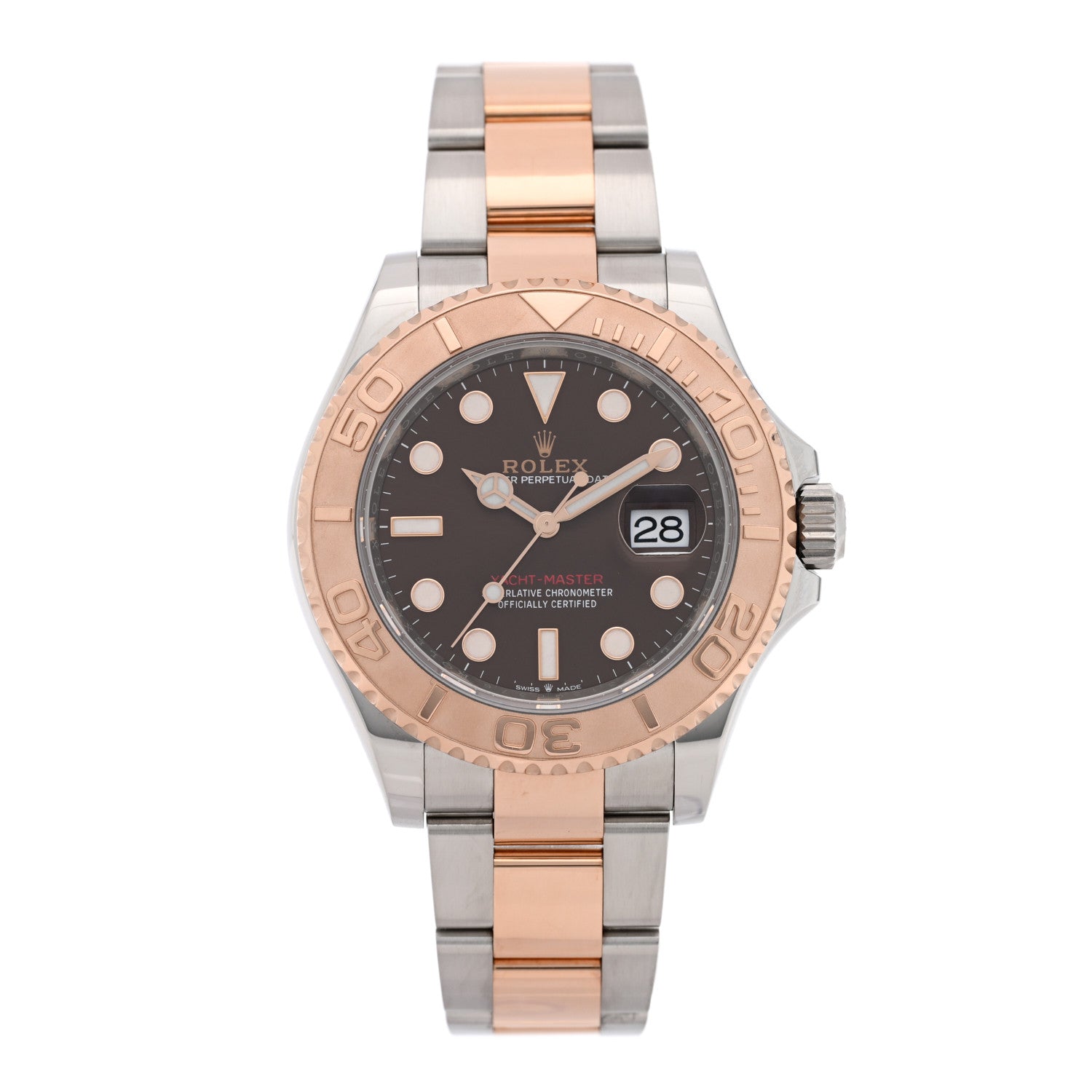 Rolex Stainless Steel 18K Everose Gold 40mm Yacht-Master Watch Chocolate 126621 1 of 5