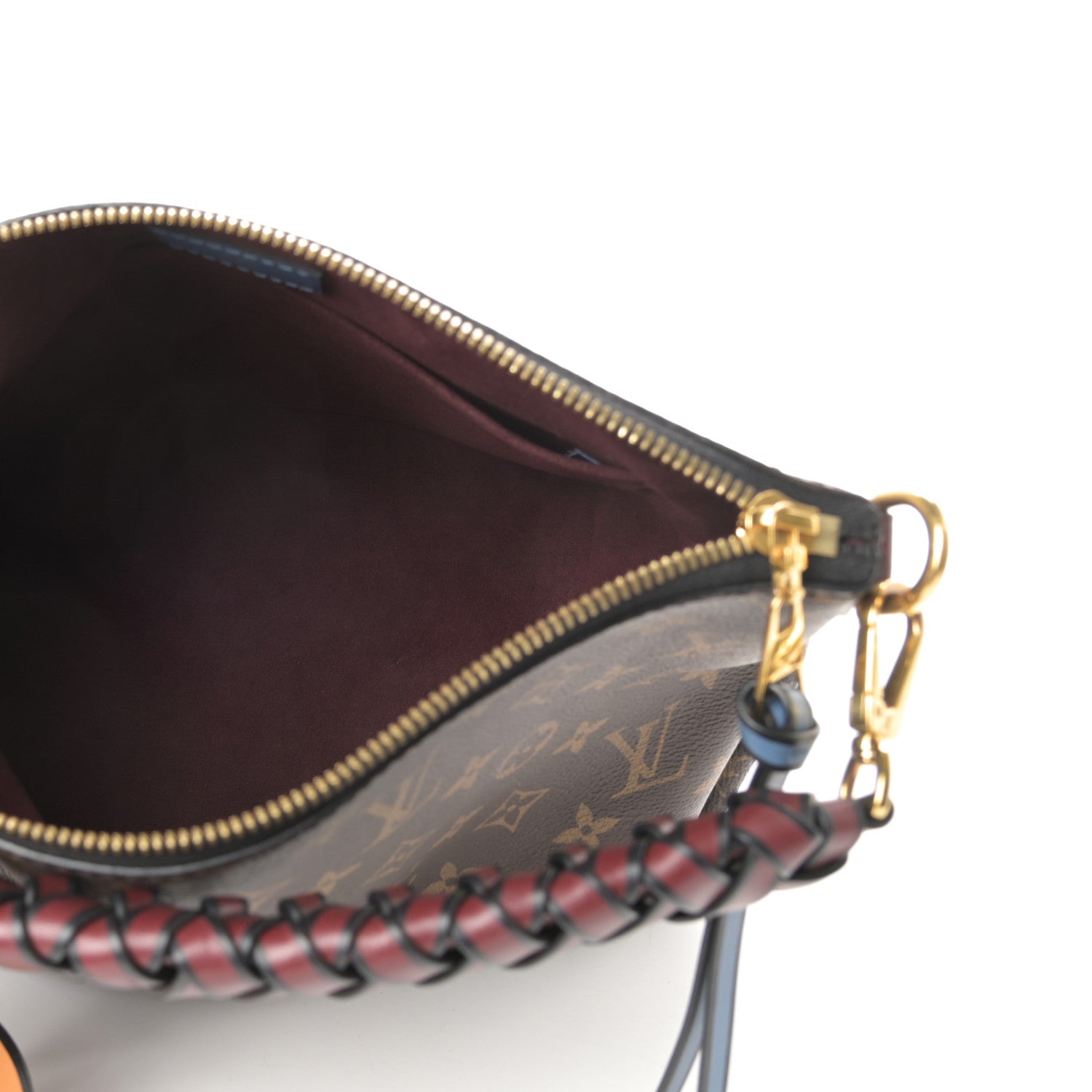 Louis Vuitton Monogram Beaubourg Hobo Mini Bordeaux Red Peach Safran Blue Jean Blue 5 of 10