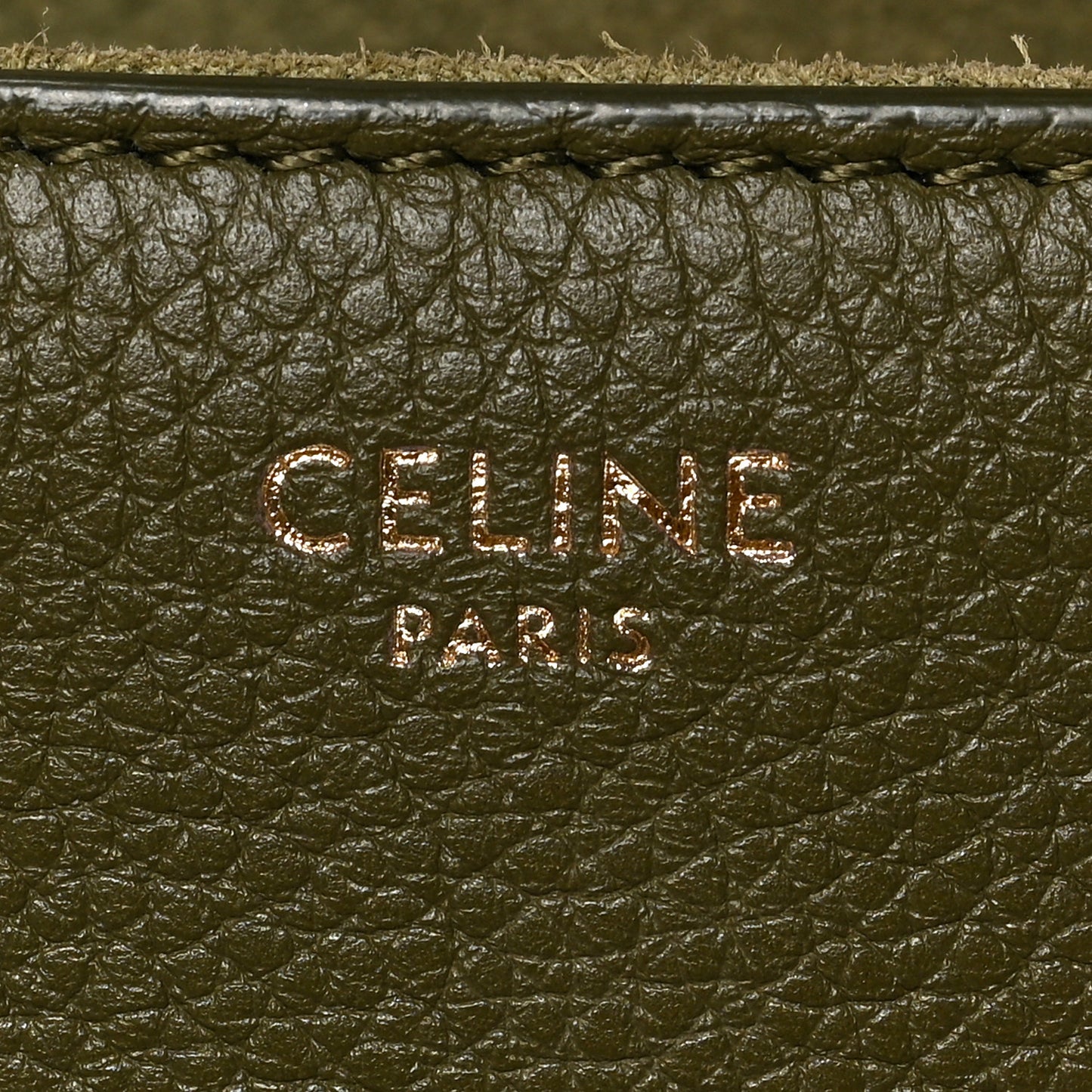 Grained Calfskin Medium Soft 16 Bag Dark Olive