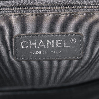 Chanel Washed Lambskin Quilted Medium Chain Around Messenger Black 6 of 14