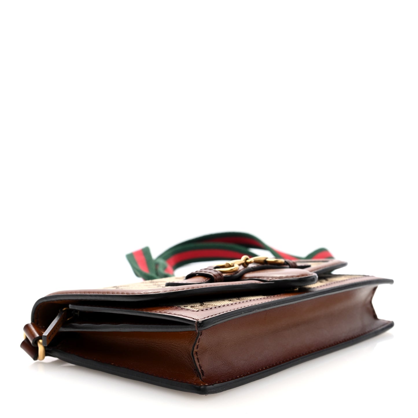 Monogram Lady Web Convertible Wallet Beige Cuir