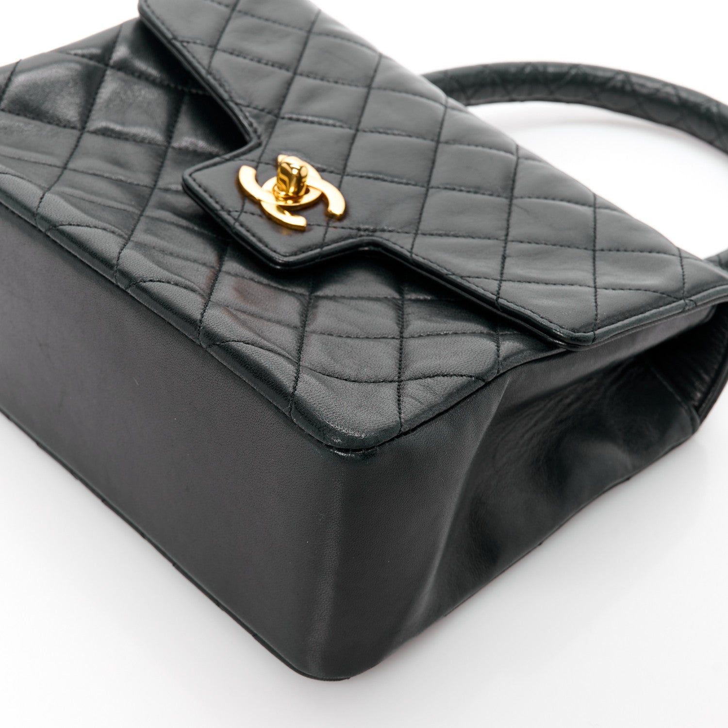 Chanel Lambskin Quilted Mini Kelly Flap Bag Black 11 of 11