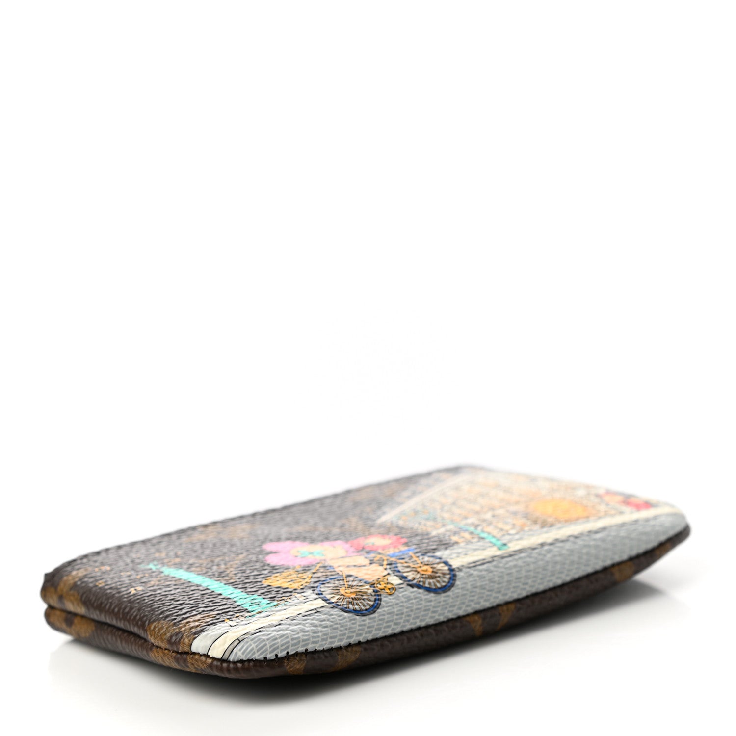 Louis Vuitton Monogram 2022 Christmas Animation Paris Key Pouch Pink 4 of 7