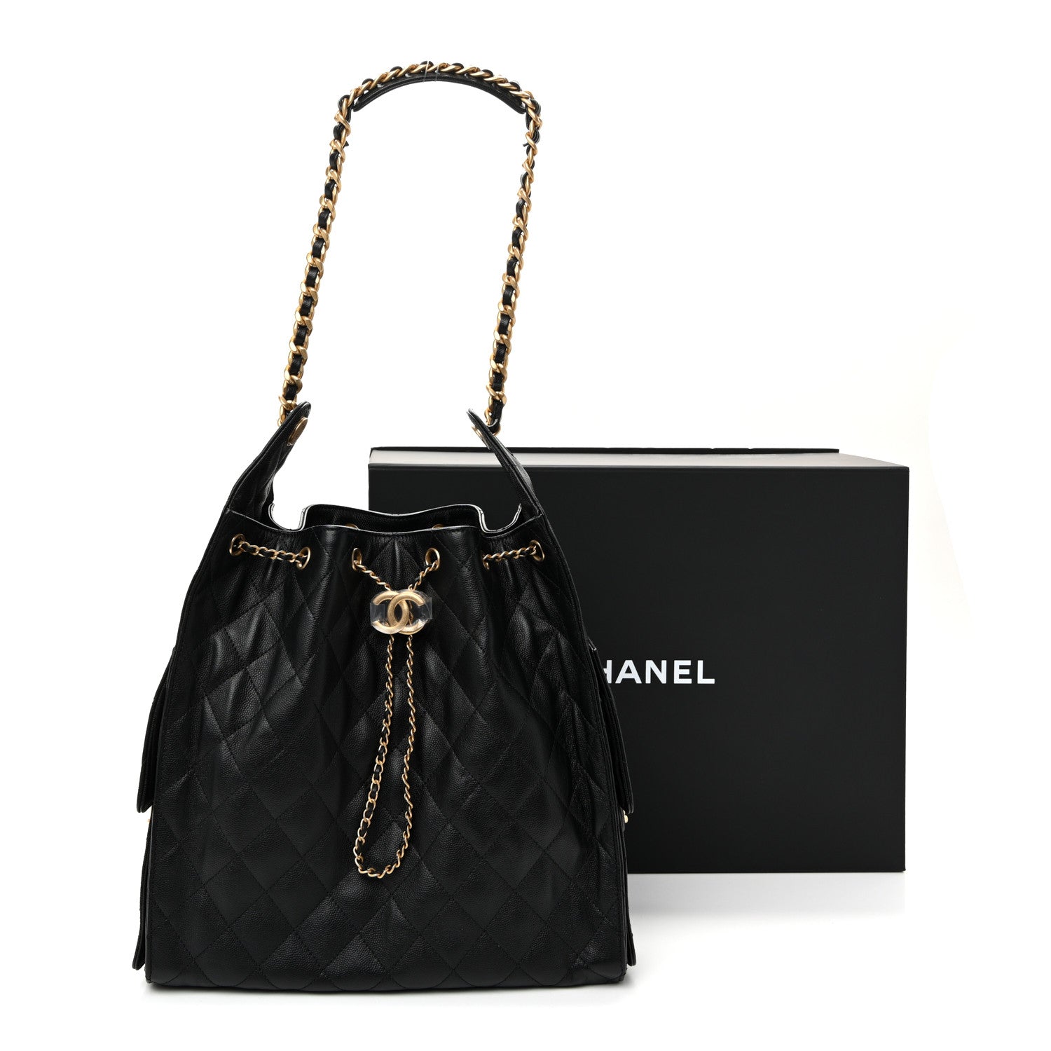 Chanel Caviar Quilted Medium Chanel 25 Handbag Black 12 of 12