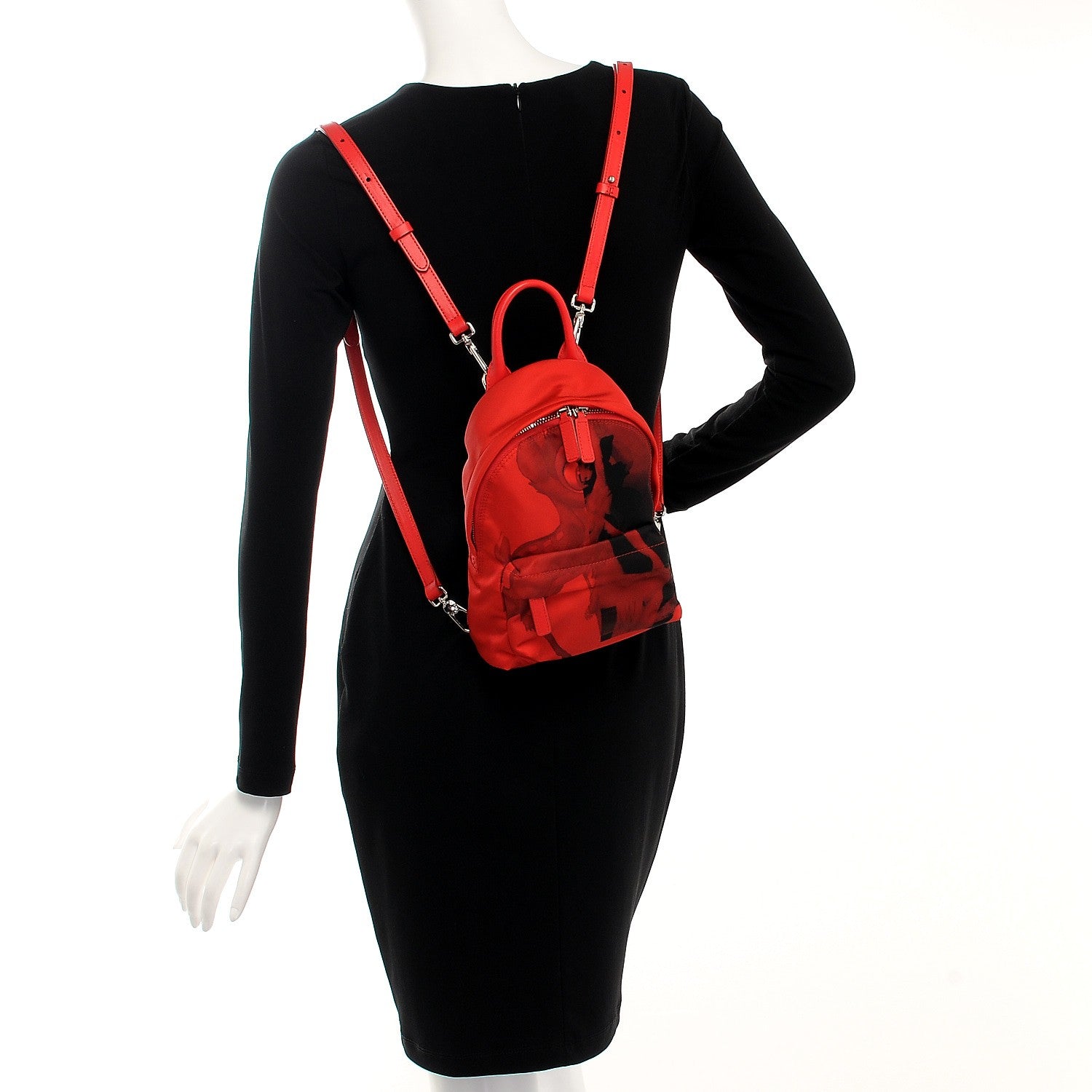 Givenchy Nylon Bambi Print Nano Backpack Red 2 of 7