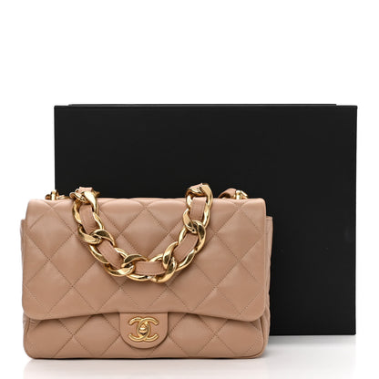 Chanel Lambskin Quilted Large CC Funky Town Flap Beige 11 of 11