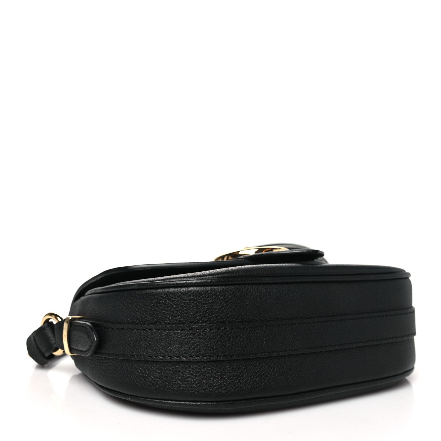 Louis Vuitton Grained Calfskin LV Pont 9 Soft MM Black 1643118