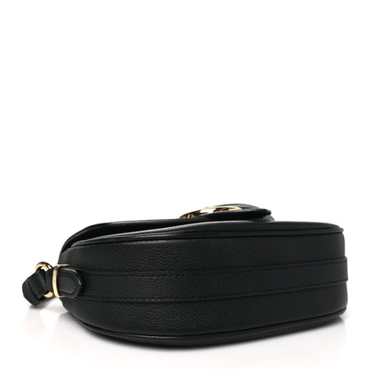 Louis Vuitton Grained Calfskin LV Pont 9 Soft MM Black 4 of 9