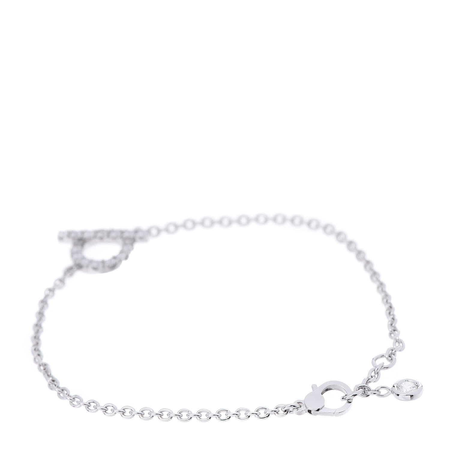Hermes 18K White Gold Diamond Finesse Bracelet ST 3 of 5