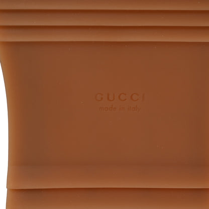 Gucci Monogram Maxi GG Angelina Platform 55mm Slide Sandals 39.5 Camel Ebony 7 of 10