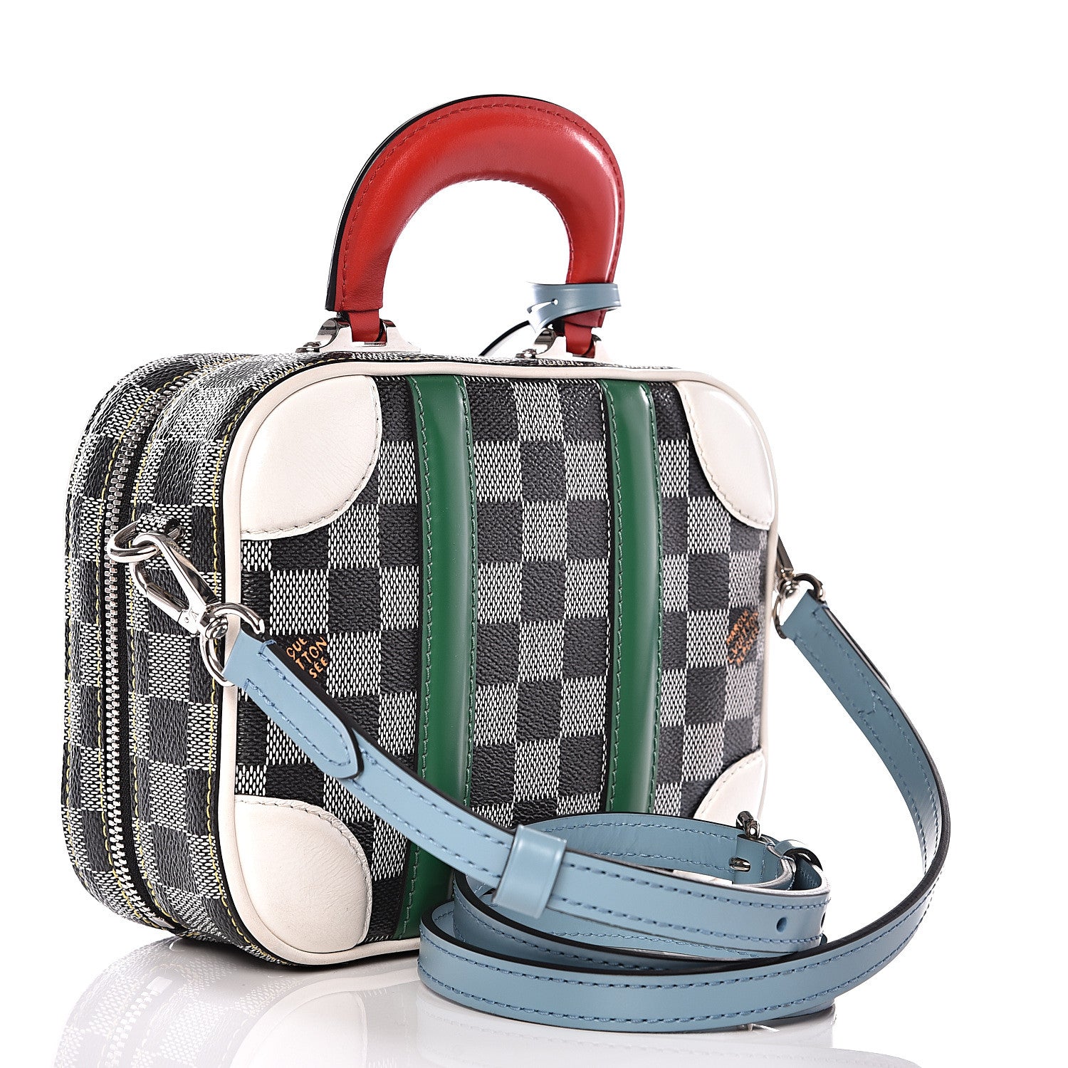 Louis Vuitton Damier Valisette BB Black White 2 of 9